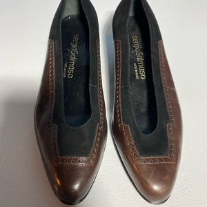 Vintage Italian Leather Sergio Salmaso Heels